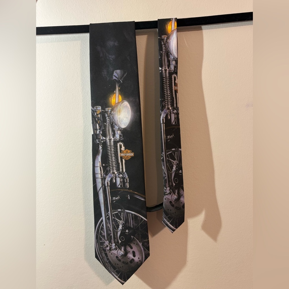 Harley-Davidson Tie Men’s novelty The Leading Edge vintage 1990s‎ Ralph Marlin